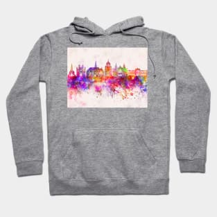 Cluj-Napoca skyline in watercolor Hoodie